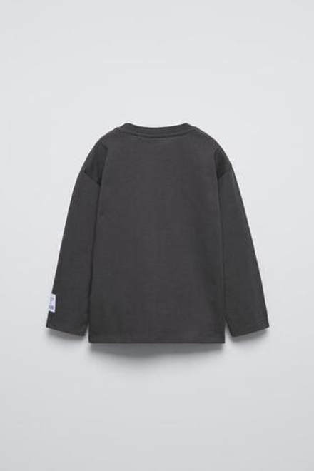 ZARA ФУТБОЛКА С ПРИНТОМ KUROMI © SANRIO, АНТРАЦИТОВО-СЕРЫЙ