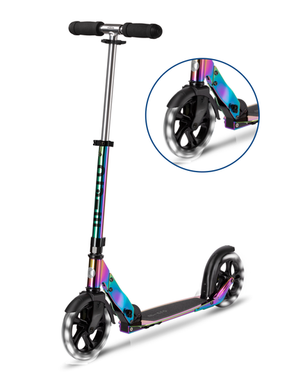 Самокат Micro Classic Неохром LED