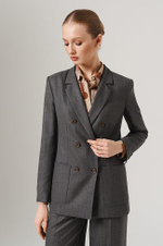 1896 Жакет женский (темно-серый полоска)