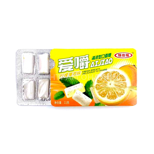 Жевательная резинка Aijiao Fresh Breath вкус лимон 11 г