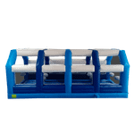 Коммерческая надувная полоса препятствий «Конструктор» 50*4,5*4 м