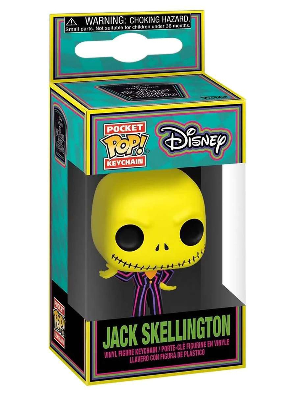Брелок Funko Pocket POP! Disney TNBC Jack Skellington (BLKLT) 63966