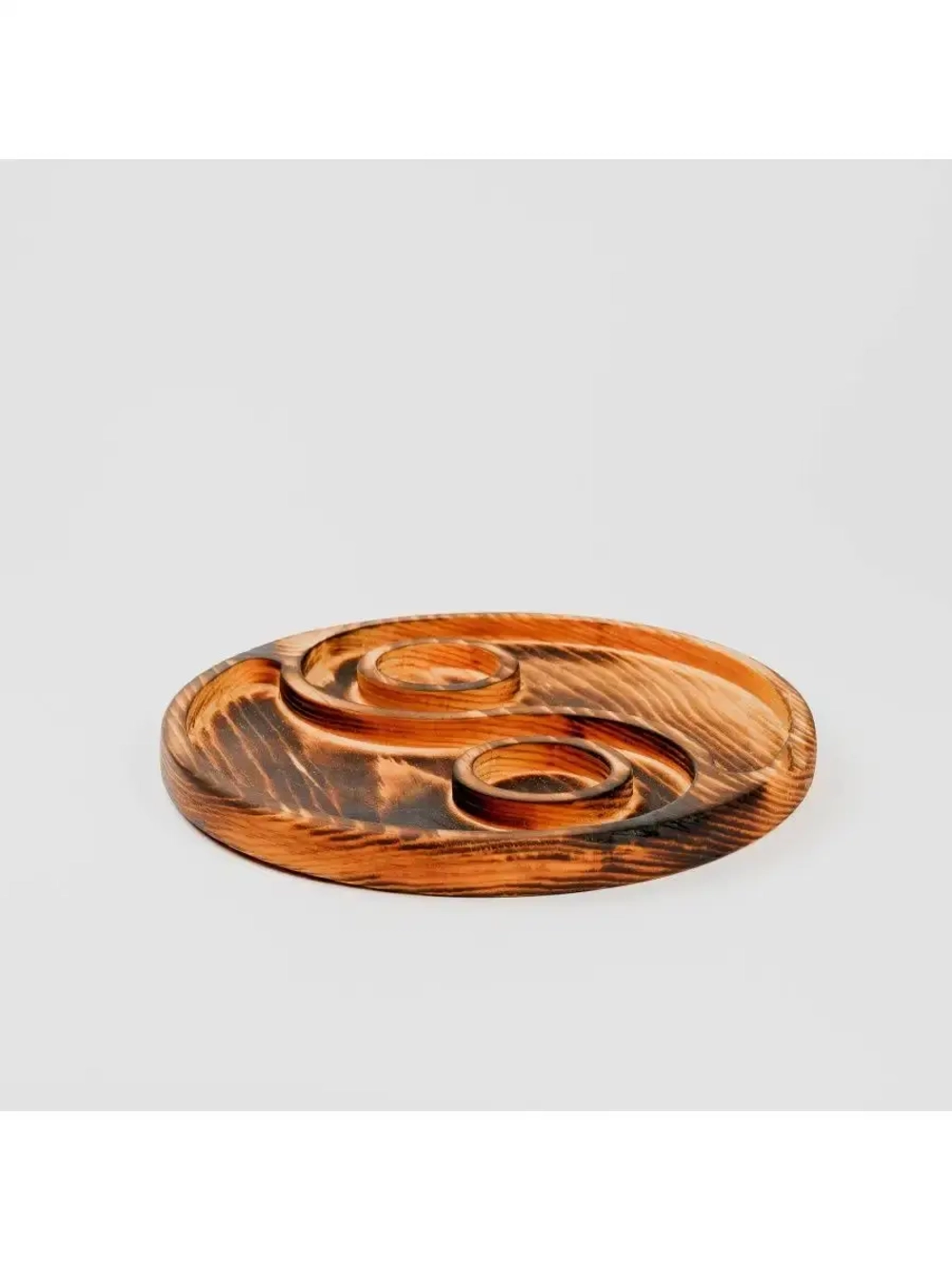 Деревянная менажница круглая из кедра