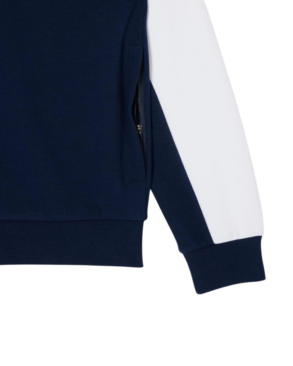 Мужская теннисная кофта Lacoste Sport Zipped Colour-Block - navy blue/white