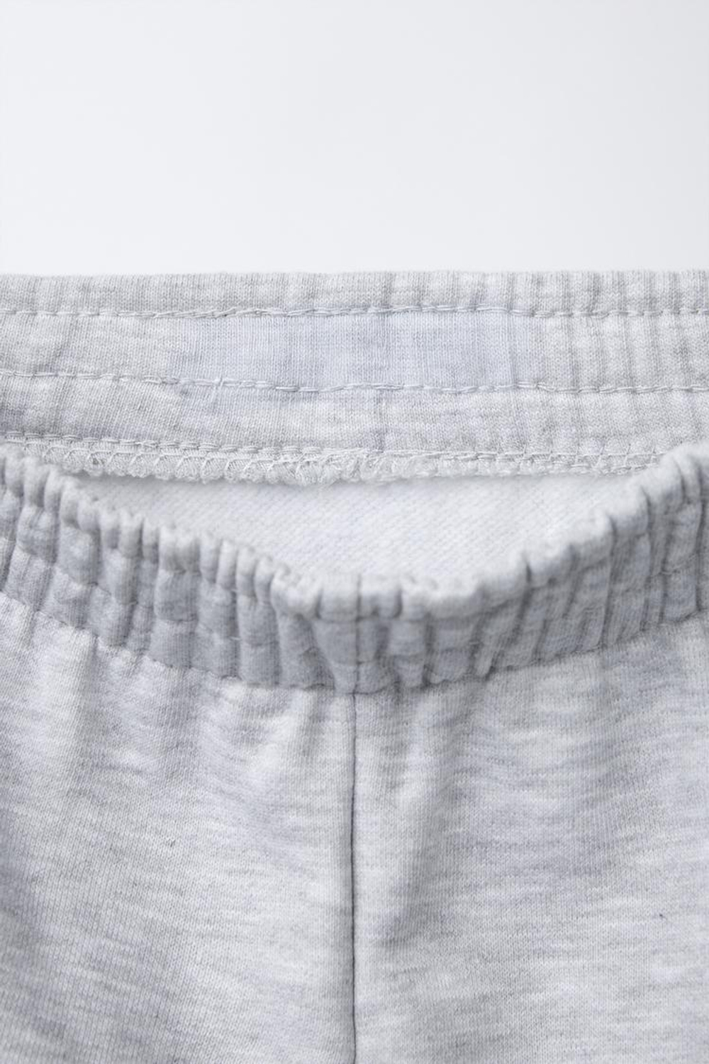 ZARA БРЮКИ-ДЖОГГЕРЫ С НАДПИСЬЮ, СЕРЫЙ МЕЛАНЖ