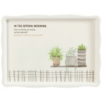 Поднос пластик, 40х29 см, прямоуг, Весна, Y4-4933