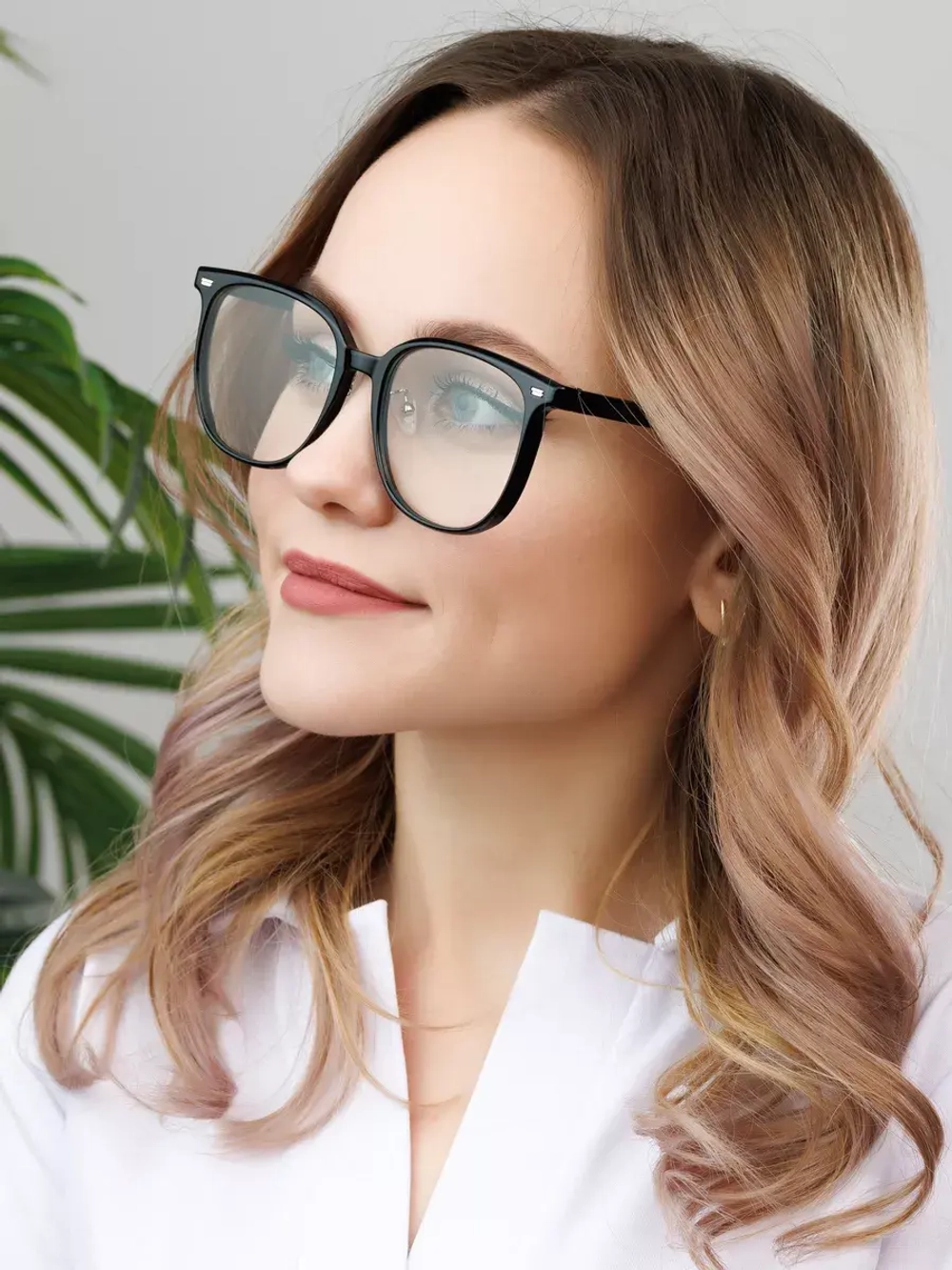 Очки для компьютера имиджевые защитные прозрачные нулевки