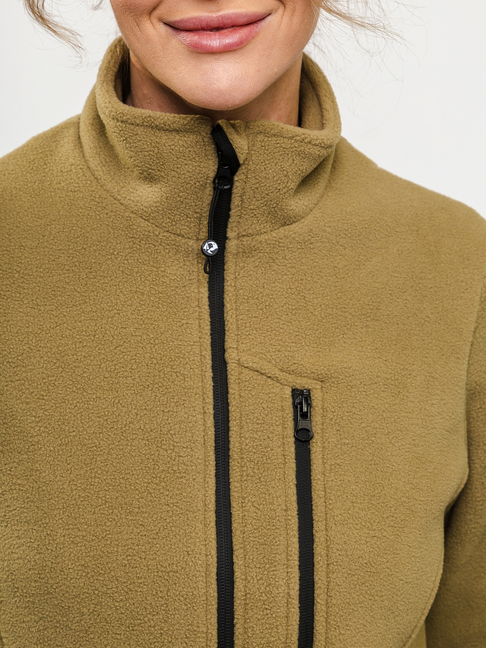 Кофта "НОХО" флисовая женская, цвет "Болотные угодья"