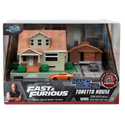 JADA Fast & Furious - Диорама Дом Торетто + 2 металлических транспортных средства 3336683