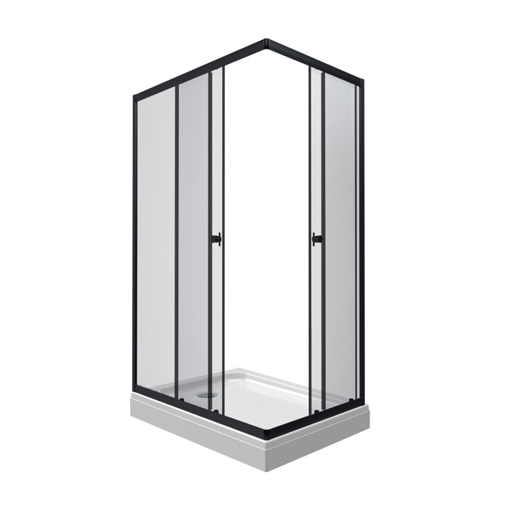 Душевой уголок Triton Вента 100x80 (черный)