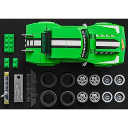 Mattel Brick Shop - HOT WHEELS Speed Series KIDS Custom '68 Camaro 289-element car. JFT16