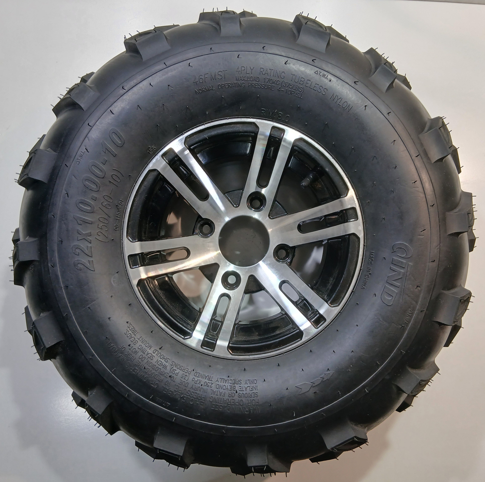 Колесо в сборе 22х10-10 (заднее левое) Квадроцикл Avantis Forester Long 200 (Mikilon Hammer, Gladiator)