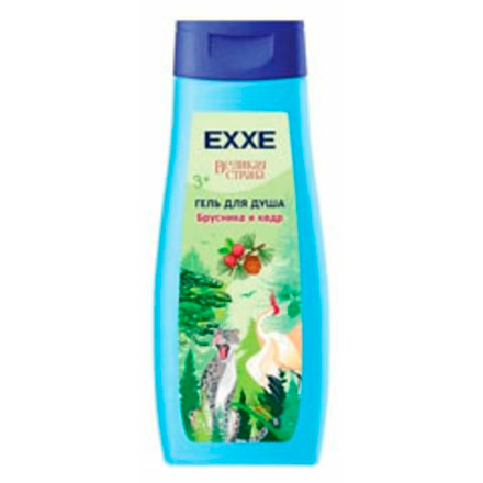 EXXE детская серия Великая страна гель для душа "Брусника и кедр", 400 мл