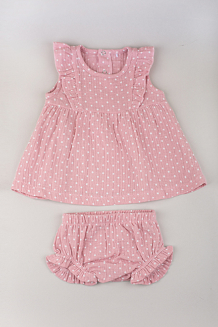 Платье и шортики муслин Biniboo розовый
