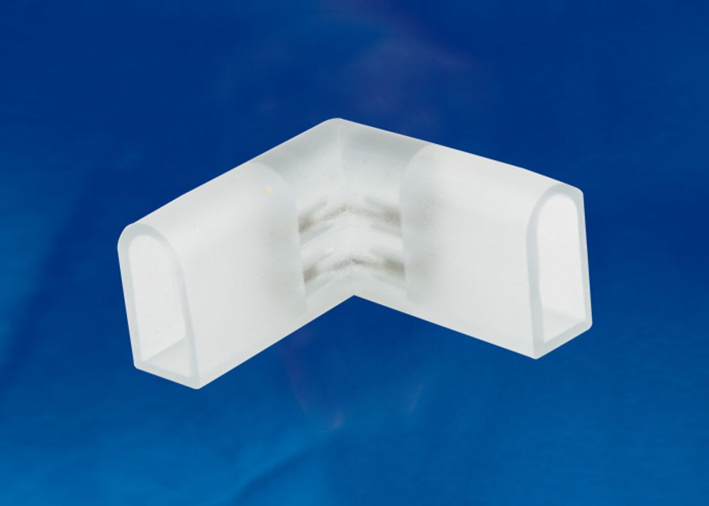 UTC-K-22/N21 CLEAR 010 POLYBAG Соединитель контактный L-образный для светодиодных лент ULS-N21 NEON 220В, 8x16мм, 2 контакта. Цвет прозрачный, 10 штук