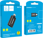 Переходник DENMEN DU16 Lightning - OTG Usb (черный)