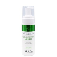 Мусс очищающий с охлаждающим эффектом с алоэ вера и аллантоином Aravia Professional Gentle Skin Cool Cleansing Mousse 160мл