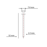Гвоздь по бетону тип ST/TN для пневмо пистолета (32 мм, тип 14ga, 1000 шт/уп)