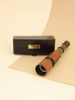 Nautical Подзорная труба в деревянном футляре