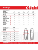 Флисовый комбинезон Alaskan River Ranger Bib черный р-р L