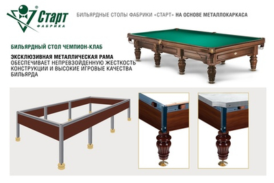Бильярдный стол Чемпион-Клаб