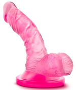 Розовый фаллоимитатор на присоске NATURALLY YOURS 4INCH MINI - 12 см.