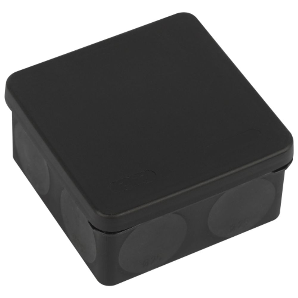 Распаячная коробка ЭРА KOR-100-100-50-9g-2MP-B двухкомпонентная HF стойкая к УФ 100х100х50мм черная прямой монтаж IP67