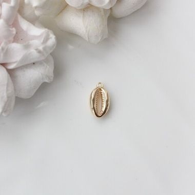 Подвеска Ракушка 14*8 мм, позолота, П125