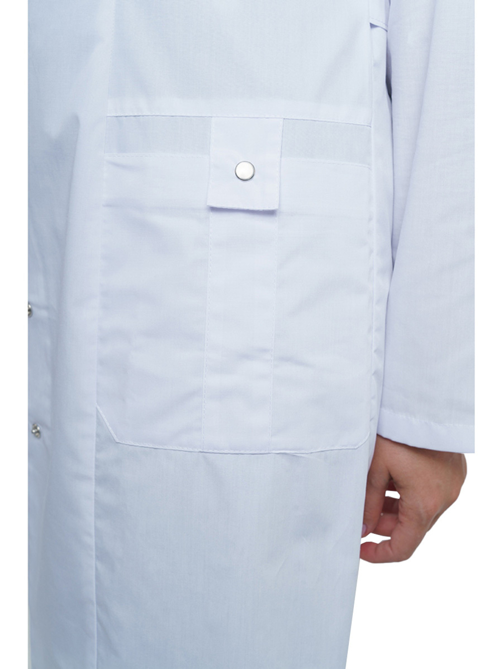 Халат медицинский женский Doctor Big 248 Ultra на кнопках, длинный рукав, белый, 50