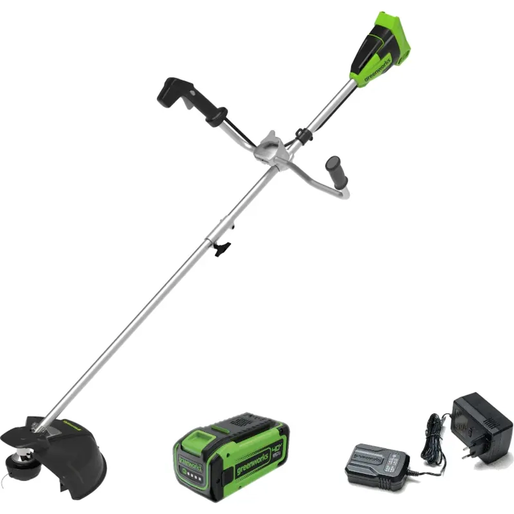 Аккумуляторный триммер Greenworks GD40BCB (1 x 8 Ач, ЗУ) 2105707UH