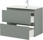 Тумба с раковиной Aquanet Джейн (Flat) 335434/254364 80 мисти грин
