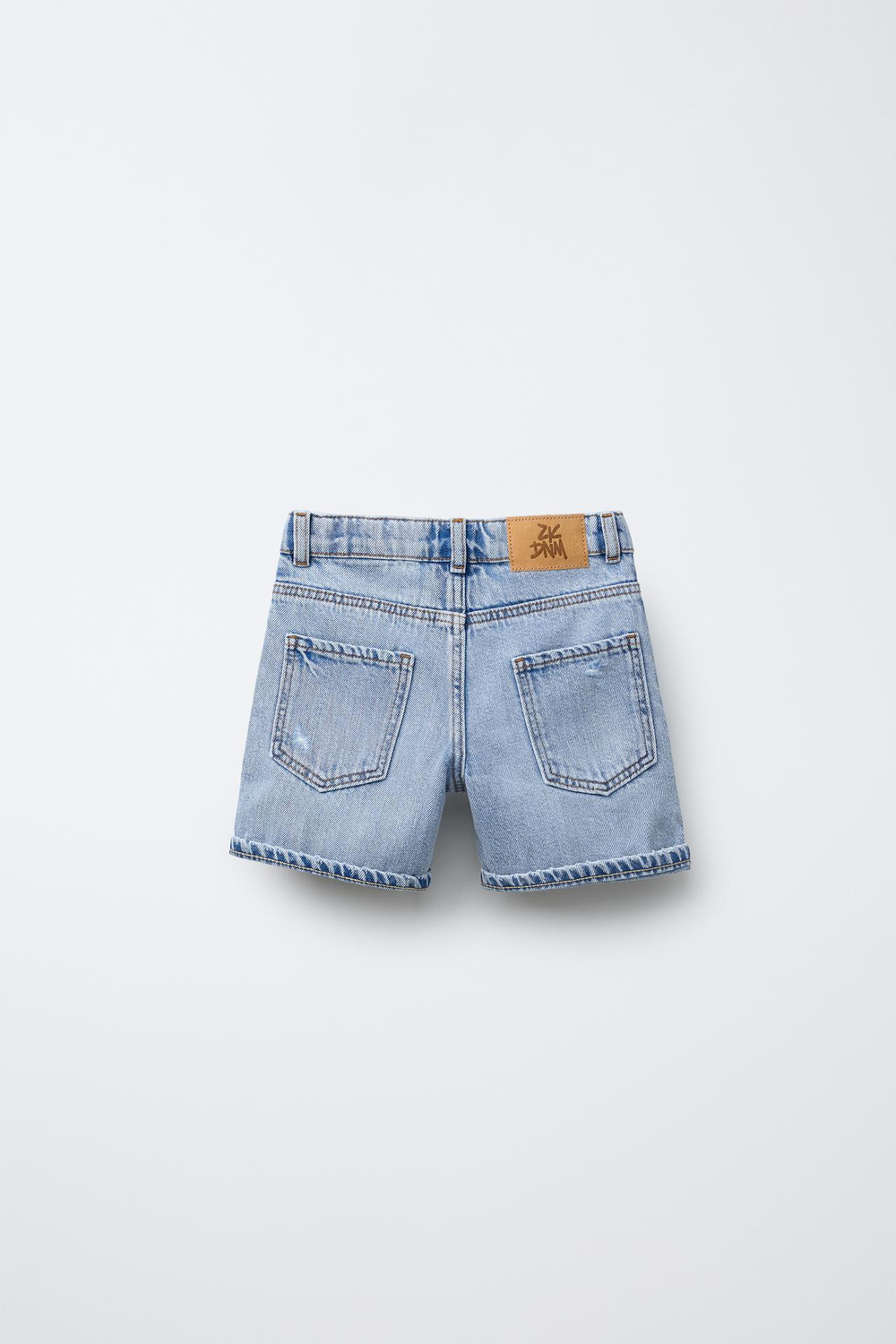 ZARA ДЖИНСОВЫЕ ШОРТЫ, ГОЛУБОЙ