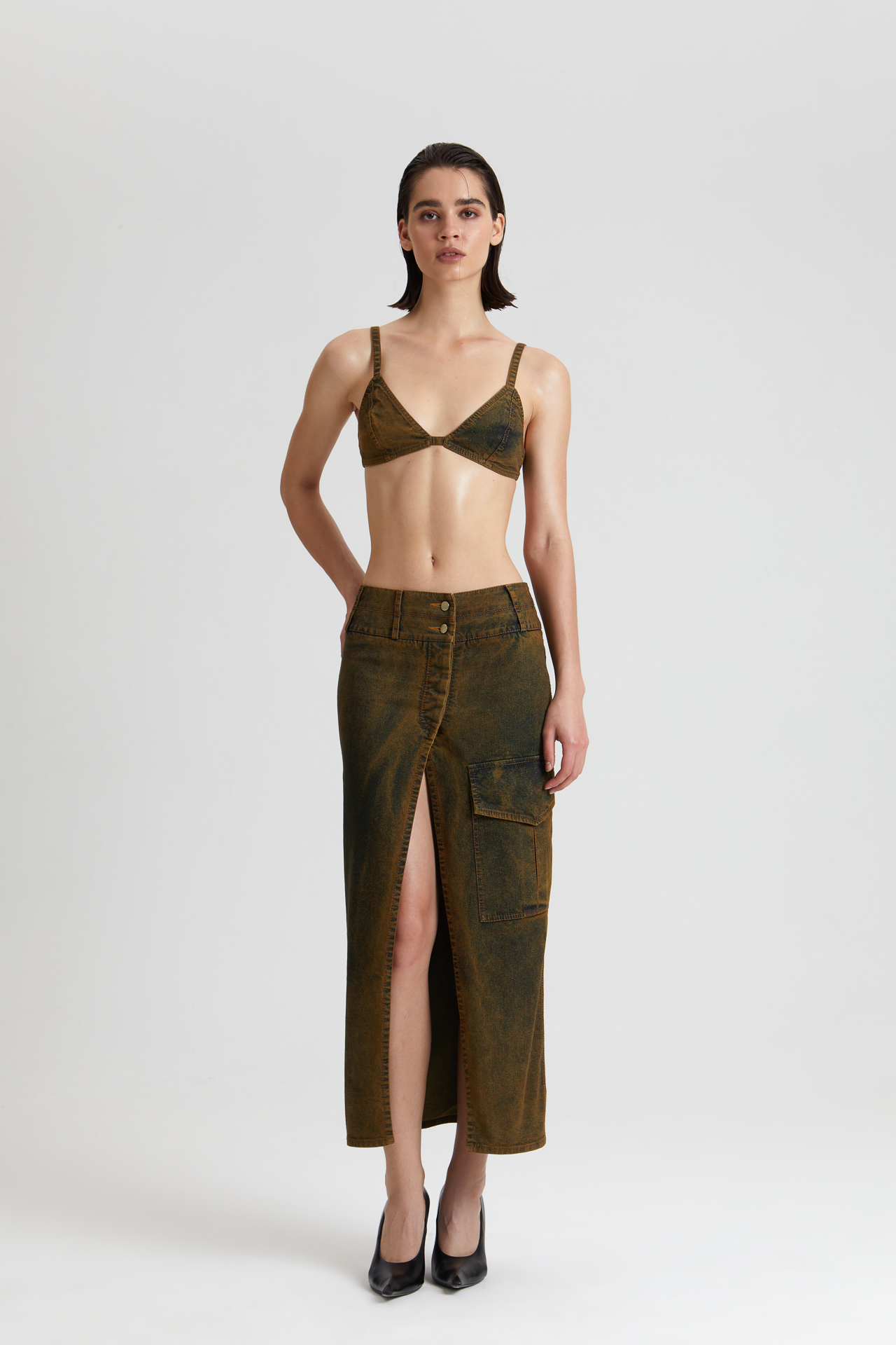 Юбка макси из денима "RUSTY"