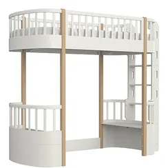 Кровать-чердак Classic (молочный)