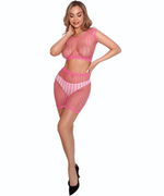 Комплект из топа и юбки Amor El розовый S/L