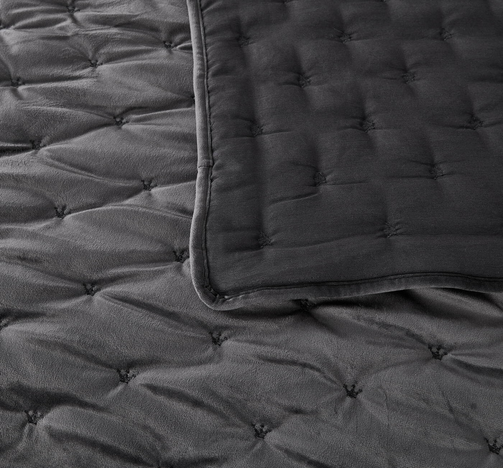 Покрывало 240x260 Sofi De MarkO Лея антрацитовое