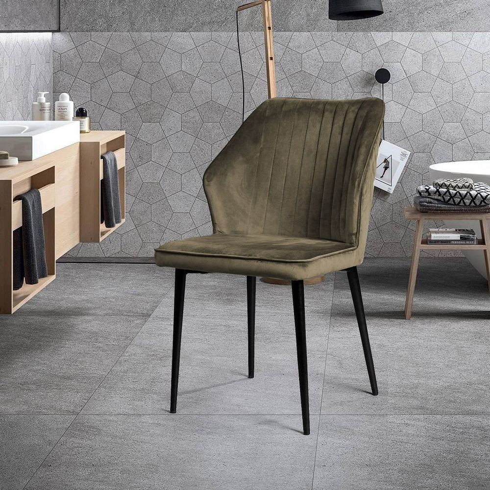 Стул Berg, бархат коричневый 12