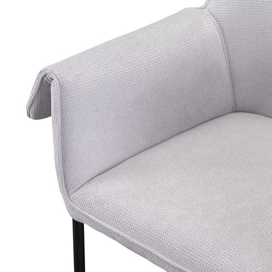 Стул aline, шенилл, светло-серый