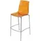 Барный стул X-Treme BSL, прозрачный оранжевый
