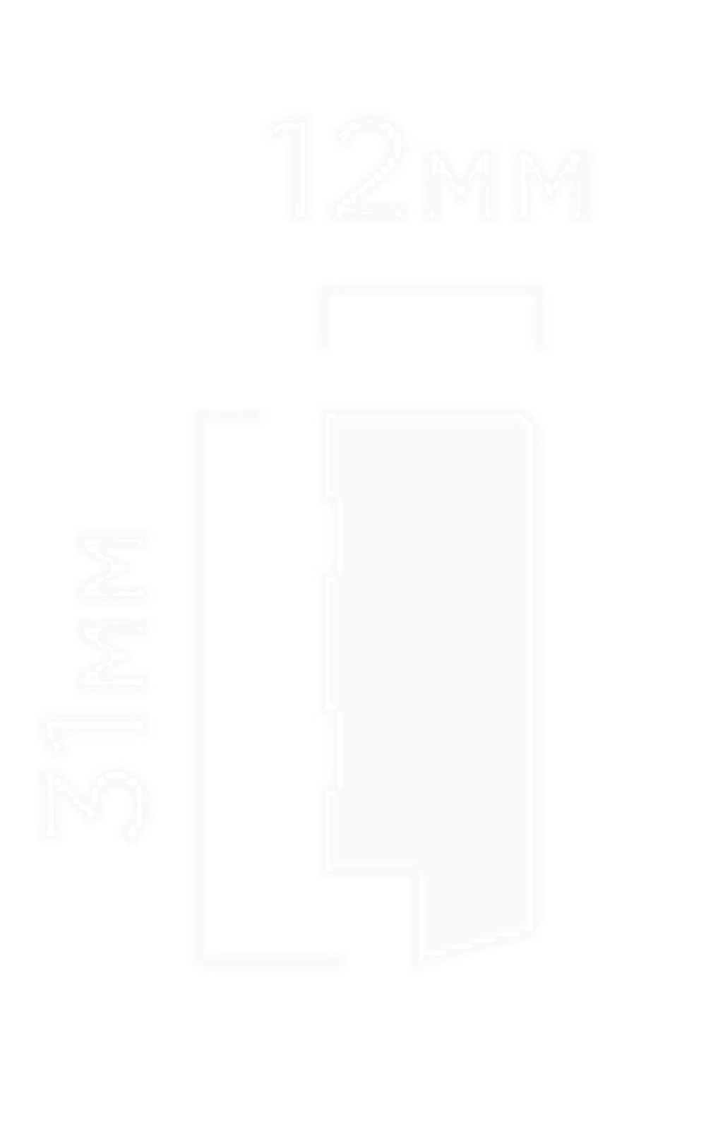Финишный молдинг декорированный HiWood, 270x3,1 см