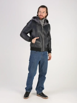 Дубленка натуральная куртка зимняя с капюшоном шуба