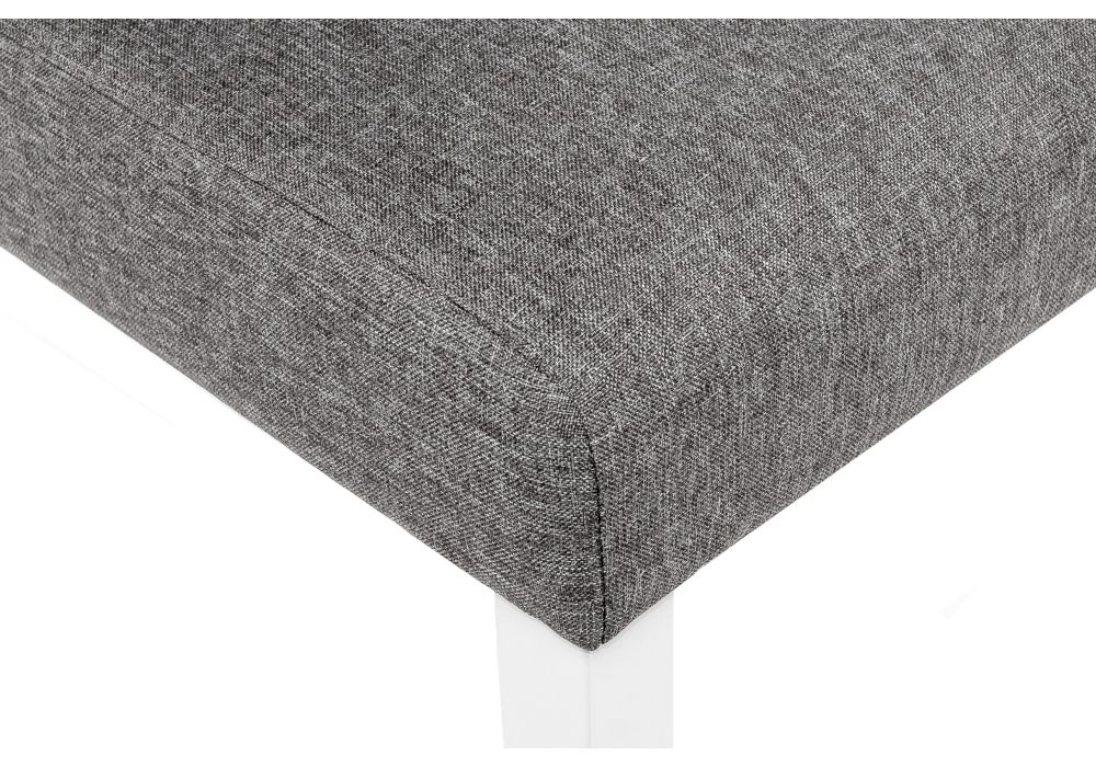 Стул Menson white / fabric pebble