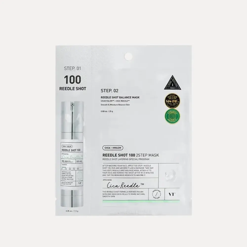 VT COSMETICS Маска интенсивная двухфазная с микроиглами Reedle Shot 100 2Step Mask ( 25 г + 1,5 г)
