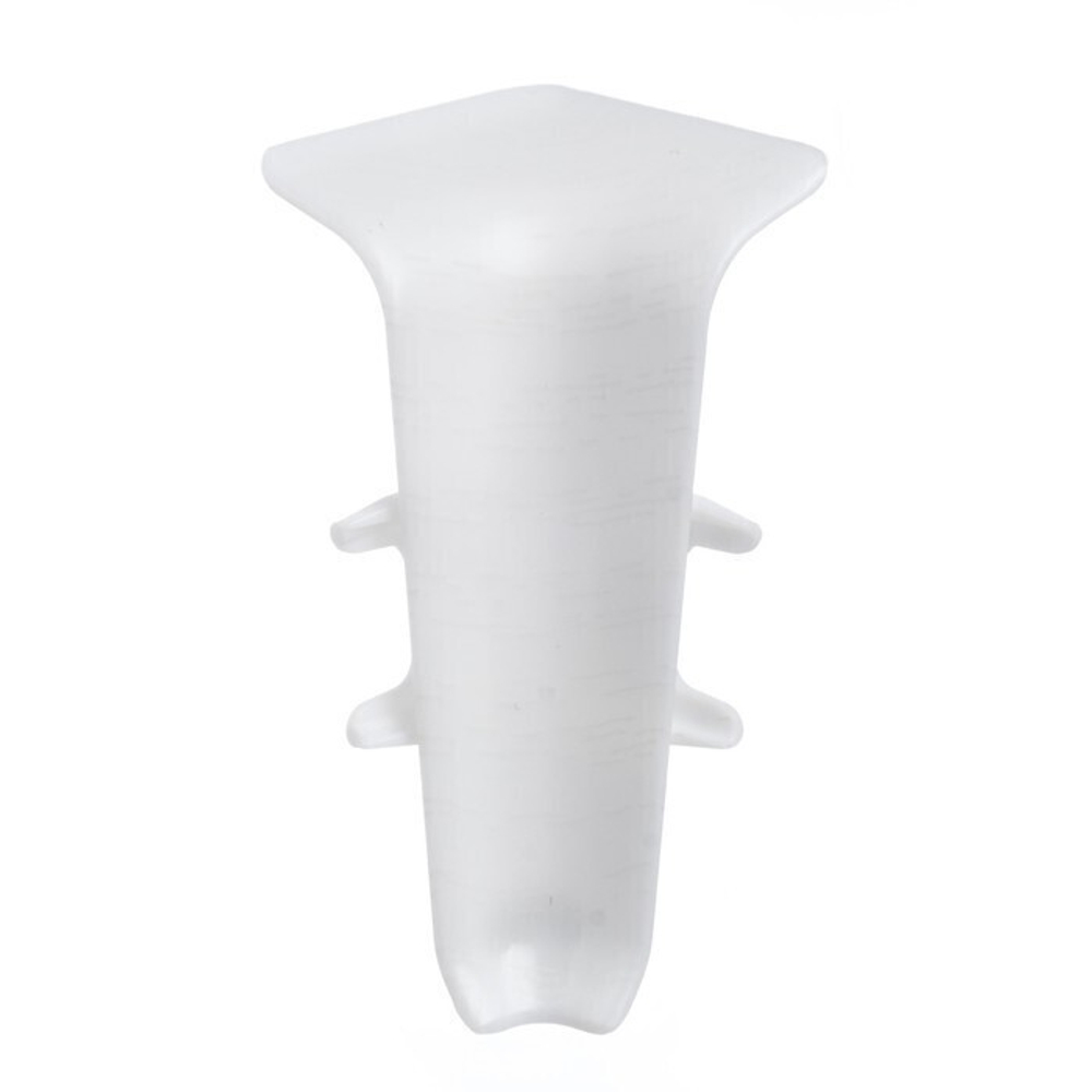 Угол внутренний для плинтуса 70мм "Деконика", 001-0 Белый Глянцевый