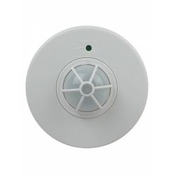 Датчик движения ЭРА MD 017 белый, макс. нагрузка 1200Вт, угол обзора 180-360гр, дальность 12м