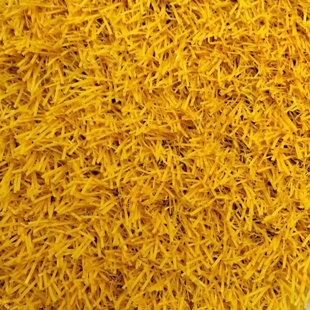 Трава искусственная "Деко 20" желтая, ширина 2м, рулон 25м