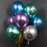 Шар (12''/30 см) Детка, ты просто Бомба, Ассорти, хром, 2 ст, 25 шт.