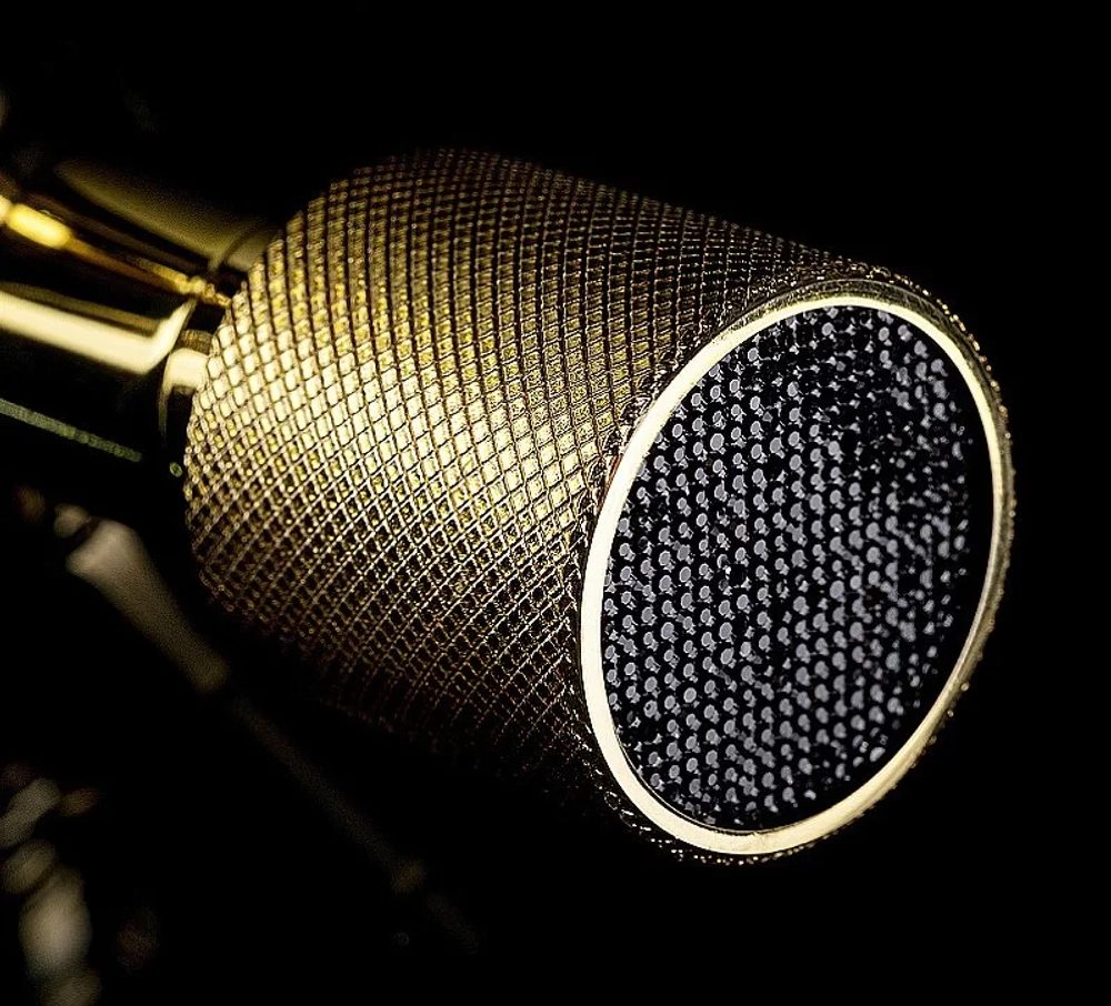 Смеситель для раковины Boheme Royal Cristal 297-Royal/CRST black золото/Preciosa