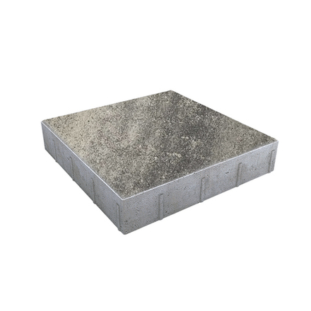 Тротуарная плитка КВАДРАТ 500х500 мм - Листопад гладкий Антрацит