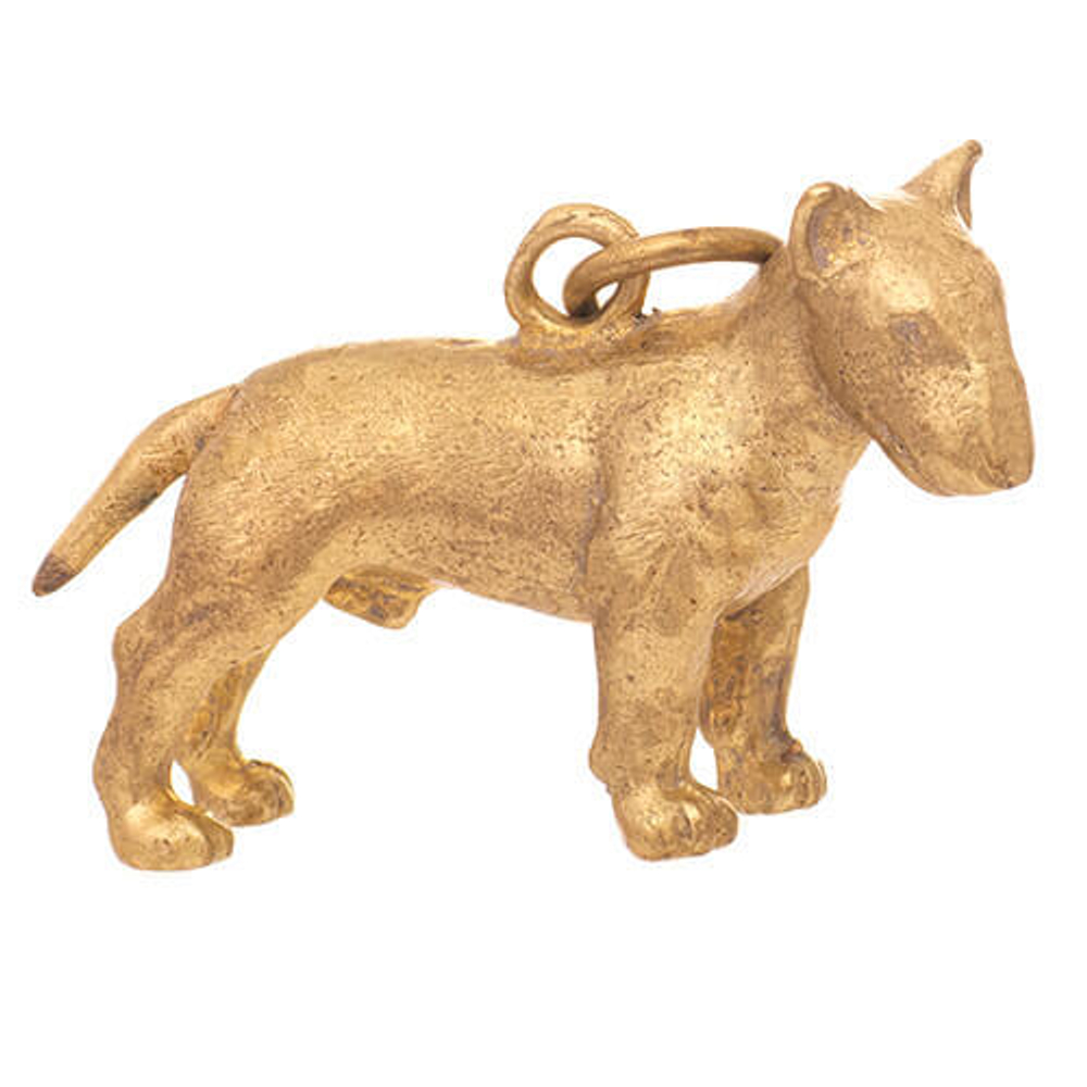 Литая фигурка подвеска Бультерьера 4,5 х 3 см,